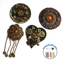 fashion vintage beaded applique for clothing diy sew on rhinestone patches embroidery parches for clothes bordados para ropa