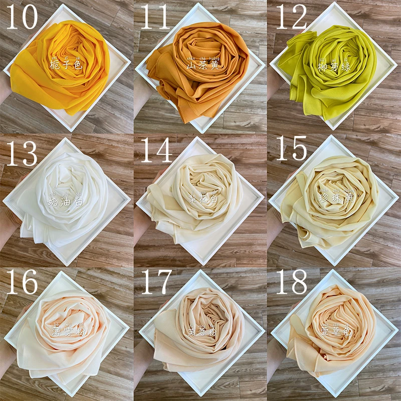 

Muslim Plain Chiffon Hijab Scarf Women Long Shawls and Wraps Head Scarfs Islam Hijabs Scarves for Ladies Headband Foulard Femme