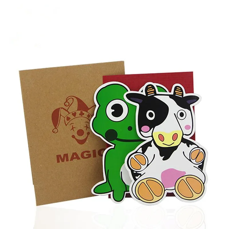 Magic Cow And Frog Card Stage Tricks Close Up Mentalism Comedy Accessories For Magicians Magician Kits Funny | Игрушки и хобби