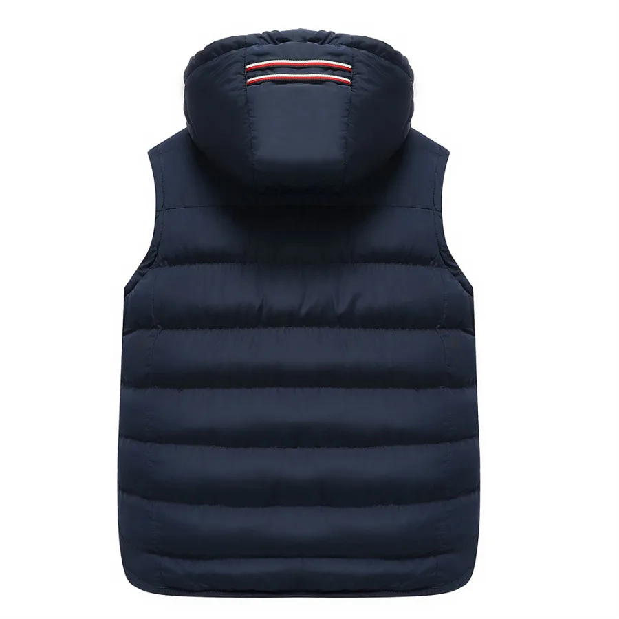 Мужской жилет с капюшоном размеры M 3XL на молнии мужские повседневные жилеты