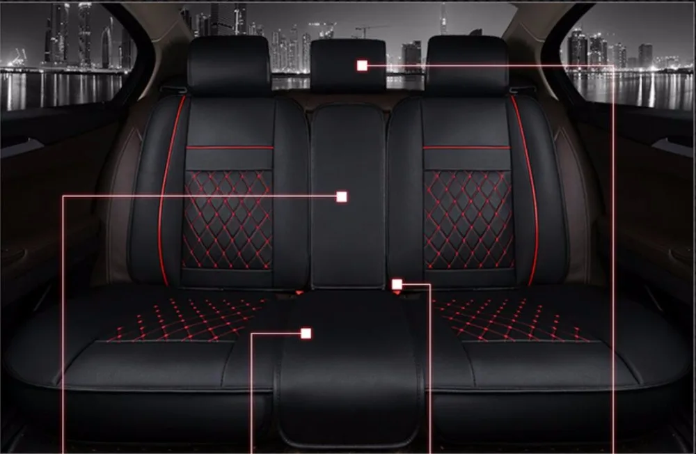 Только автомобильные чехлы на заднее сиденье для Volkswagen vw passat polo golf tiguan jetta touran touareg bora Sagitar Magotan Teramont styling