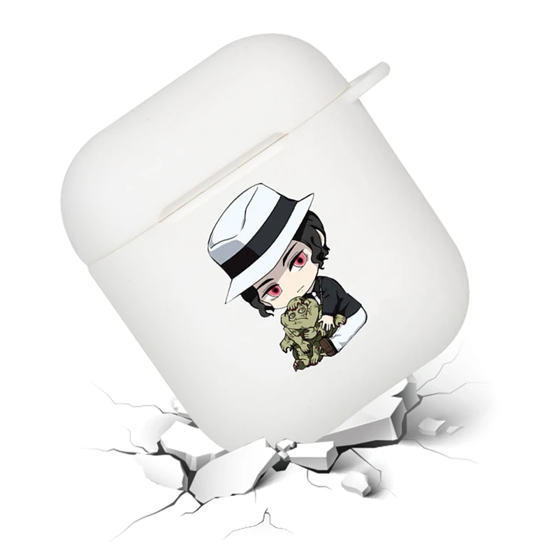 Demon Slayer: Kimetsu No Yaiba аниме шаблон для Apple Airpods чехол Bluetooth наушники Защитный чехол силиконовый чехол для наушников