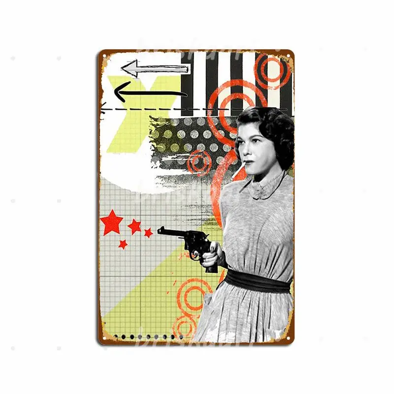 

Металлические плакаты Bang с принтом для кинотеатра, Настенный декор для паба, металлические плакаты