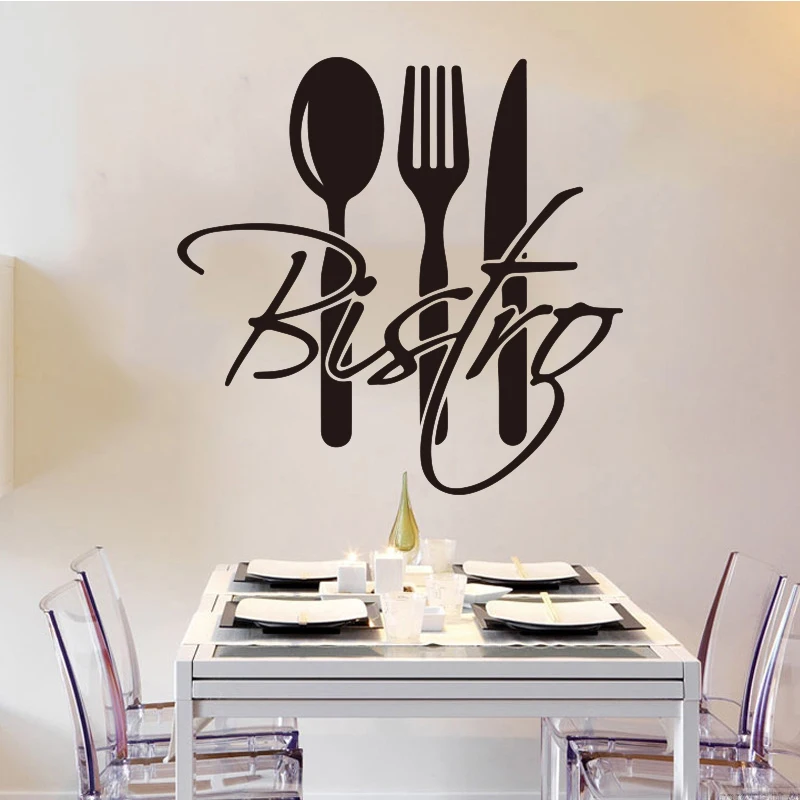 Виниловая наклейка для французского ресторана Настенная роспись настенные