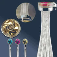 360 rotated rainfall shower high pressure powerful propeller turbo boost spray water saving bathroom faucet accessories