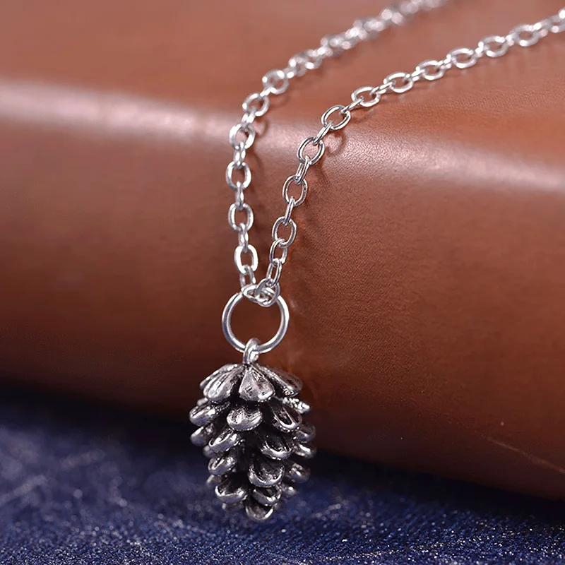 Новые простые аксессуары в виде сосновой гайки ожерелья модные украшения