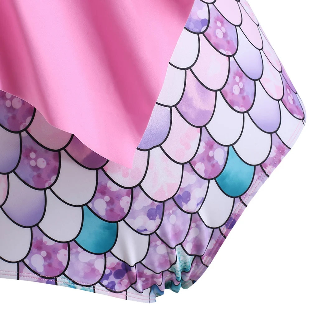 Размера плюс с оборками Русалка купальники танкини Летняя Сексуальная юбка