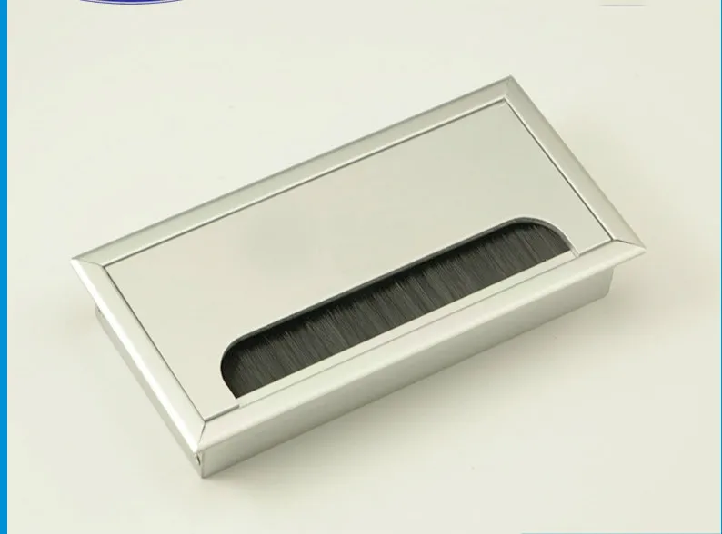 Офисный стол из алюминиевого сплава с щеткой Threading Box компьютерная верхняя крышка
