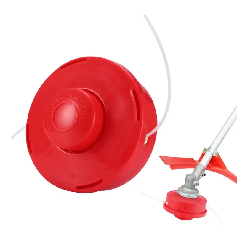 Головка триммера для травы с 2 линиями аксессуары кустореза газонокосилки