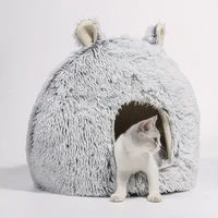 cat nesk cats beds and houses closed folding bed teddy yurt dog house autumn winter cat accessories pet
