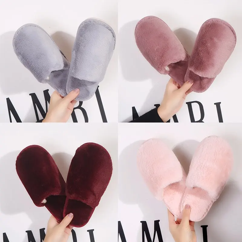 

Мюли женские из искусственного меха, удобные пикантные тапочки, пушистые шлепанцы, пушистые шлепанцы, обувь для осени и зимы