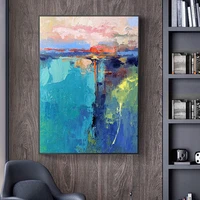 abstract wall art blue abstract painting wall art painting modern abstract wall pictures living room home decoration accessories