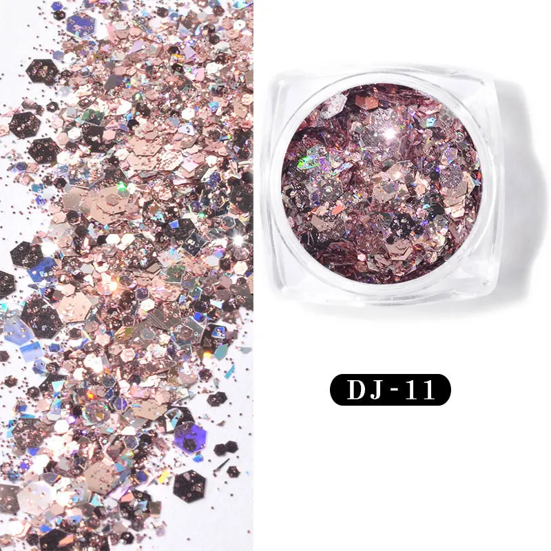 12-цветная блестящая луковая пудра ультратонкие Блестки для ногтей LDO99 | Красота и