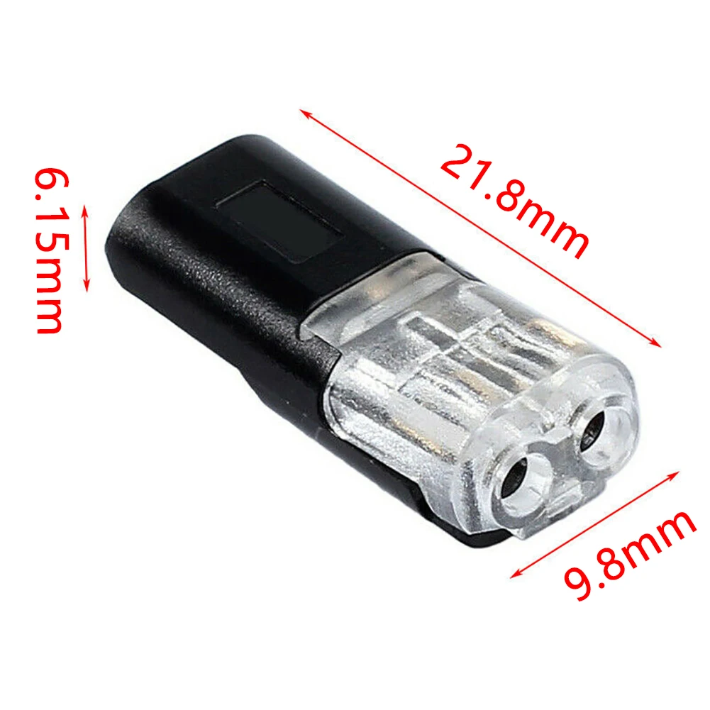 Клеммная колодка с зажимом кабеля 2P легкая установка для светодиодной ленты