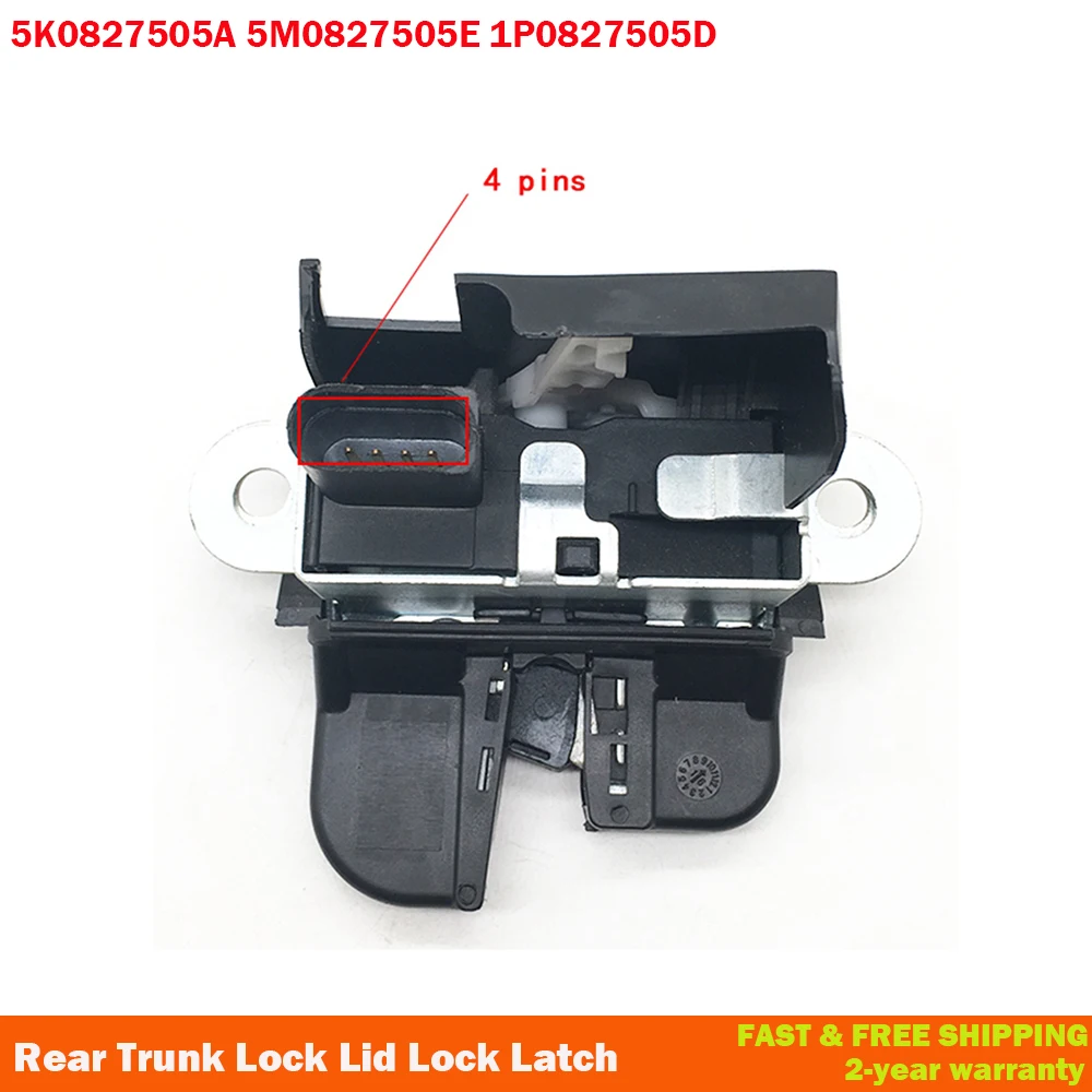 5K0827505A 5M0827505E 1P0827505D 1T0827505h For Seat Leon Rear Trunk Lock Lid Lock Latch For VW Golf Mk5 Golf Git Golf Mk6