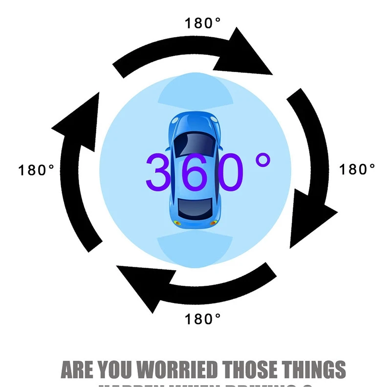 

360 Degree Bird View Panoramic System Waterproof Seamless 4 Camera Car DVR Recording Parking Rear View Cam for All Car