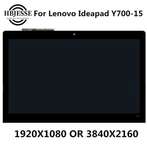 non touch or with touch 3d 15 6 lcd laptop screen assembly for lenovo ideapad y700 15isk y700 15 80nw 1920x1080 with frame free global shipping