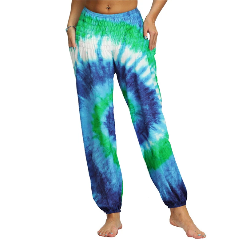 

Fashion Ladies Printed Floral Pants Women Casual Loose Trousers Heigh Quality Wide Leg Trousers For Female