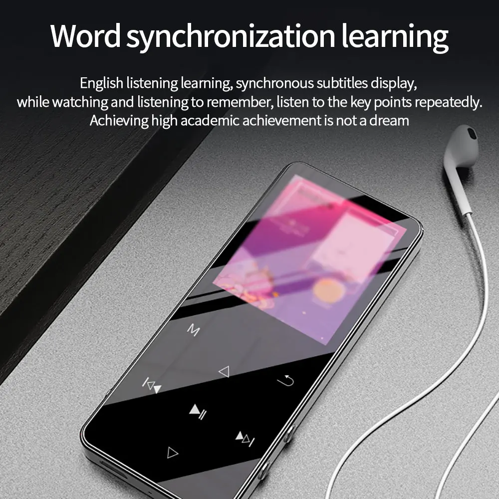 Bluetooth 5 0 Lossless MP4 плеер Регистраторы музыкальный 2020 16GB Hi Fi Портативный аудио Walkman с FM