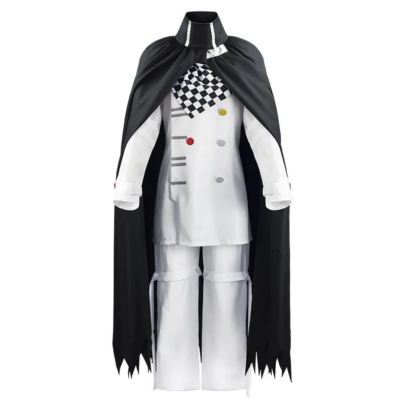 Костюм для косплея Kokichi Ouma Danganronpa V3 белая униформа и плащ Хэллоуина модный наряд