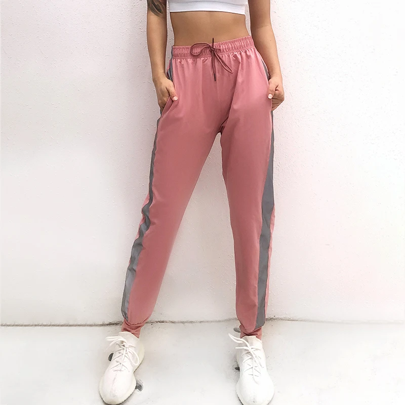 Женские свободные шаровары для фитнеса и бега спортивные штаны йоги брюки в