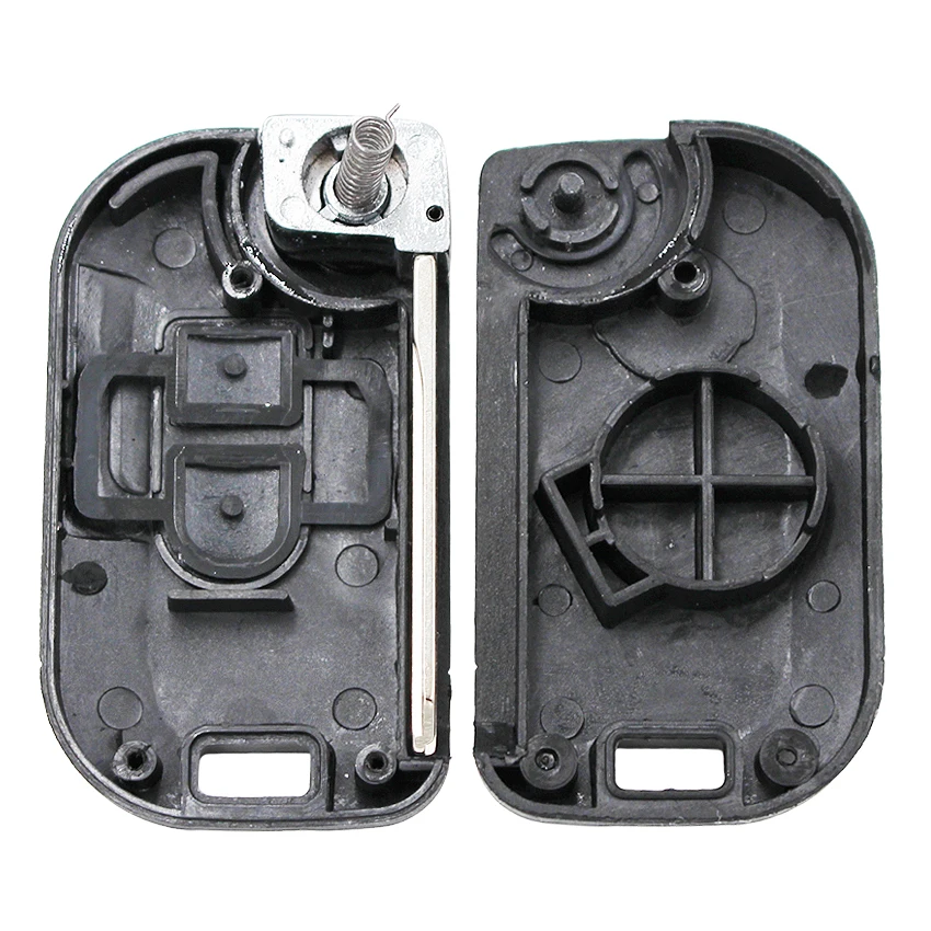 Новый складной чехол для автомобильного ключа с 2 кнопками необработанное лезвие