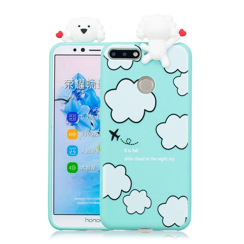 Чехол с 3D пандой единорогом для Huawei P Smart 2019 Honor 8 9 10 20 Lite 10i 8A 8X 8S 7S 7A 7C Pro мягкий
