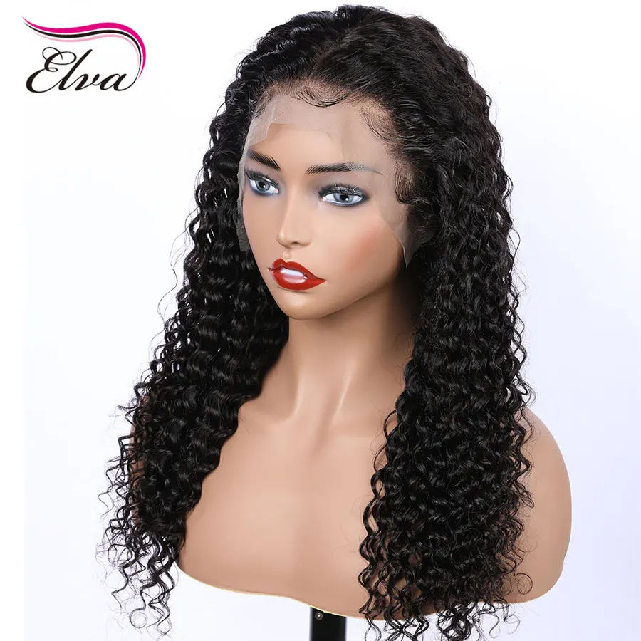 Elva Hair 13х6 парики из человеческих волос на фронте шнурка предварительно сорванные