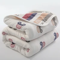 6 layers baby blanket 100 muslin cotton baby swaddle baby warp swaddle infant bedding receiving blankets baby bath 90100cm