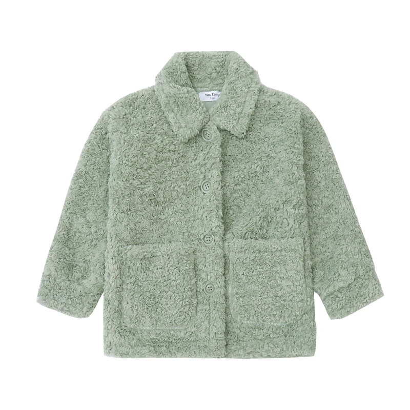 

Children's Denim Jacket Girl Baby Clothes Kids Coat Thickening Jacket Clothing Outerwear Tops Solid Color 0winter Long Sleeve