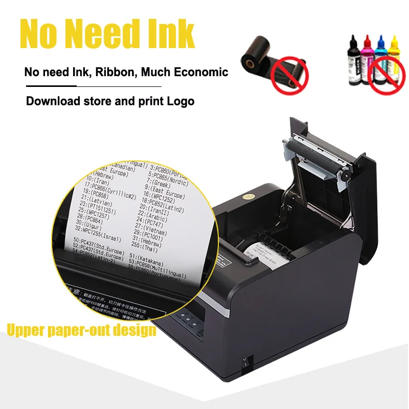 Термопринтер чеков bluetooth pos-принтер 80 мм USB ethernet-порт автоматический резак