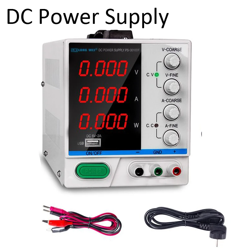 Лабораторный источник питания постоянного тока 30V10A 60V 5A 100V 3A светодиодный цифровой импульсный регулятор напряжения Регулируемый источник питания инструмент для ремонта 110 V-220 V