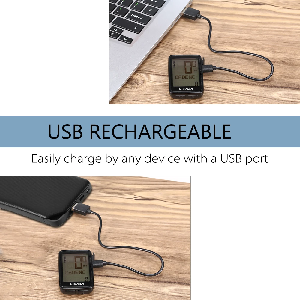 Велосипедный от lixada спидометр велосипед компьютер одометр USB светодиодный