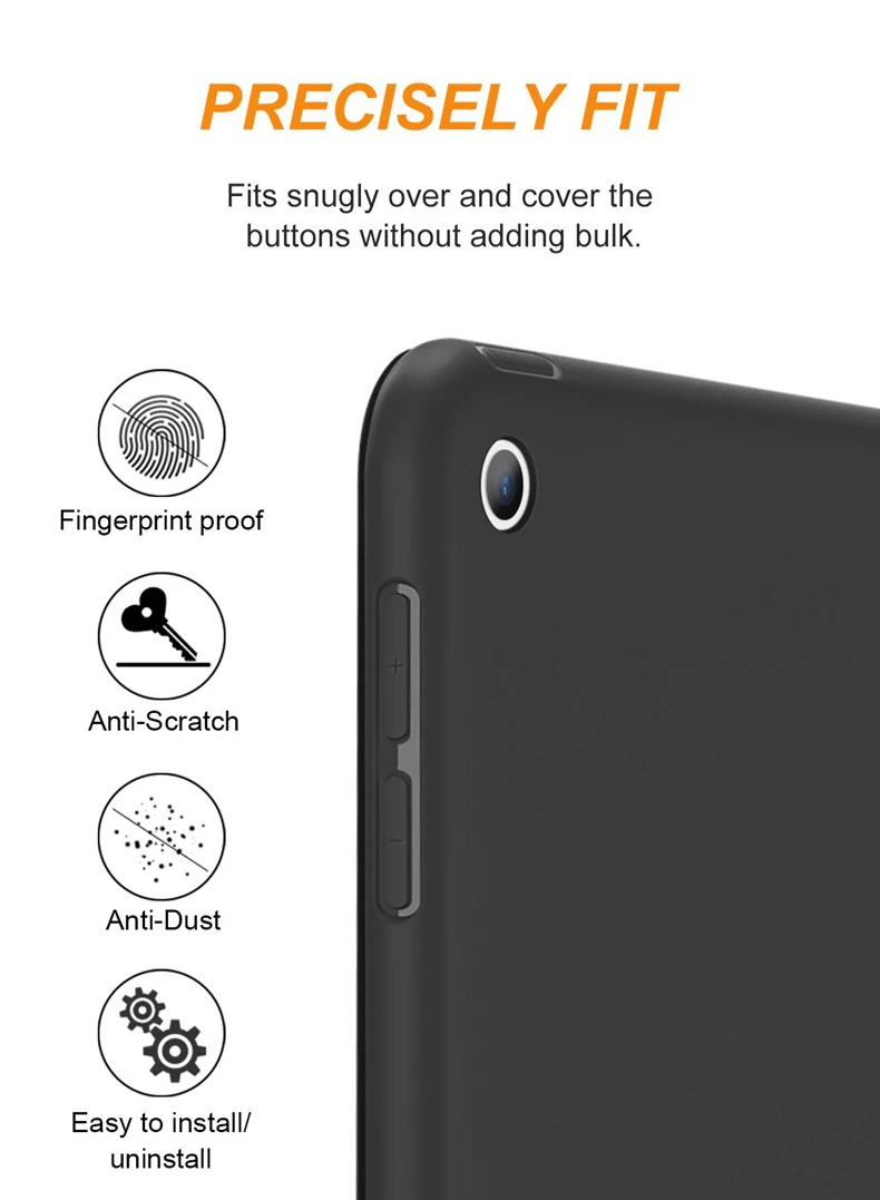 Для iPad 9,7 дюймов / чехол для iPad Air 1/2 чехол трехстворчатая подставка волшебный мягкий задний умный чехол с подставкой держатель для iPad 568