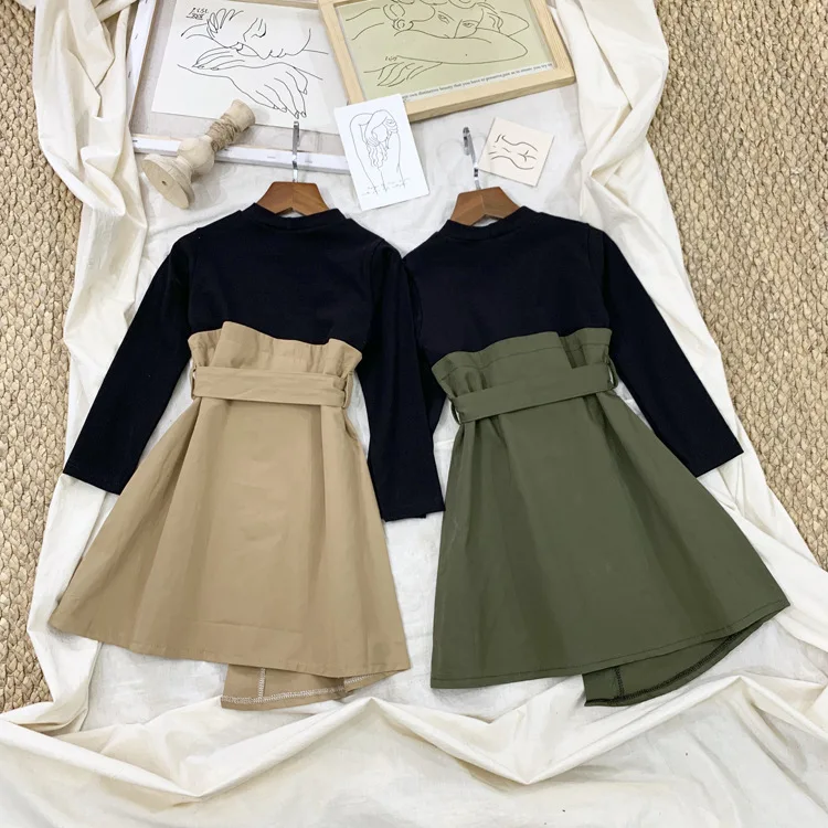 Платья для девочек-подростков осень 2019 одежда маленьких девочек модные милые