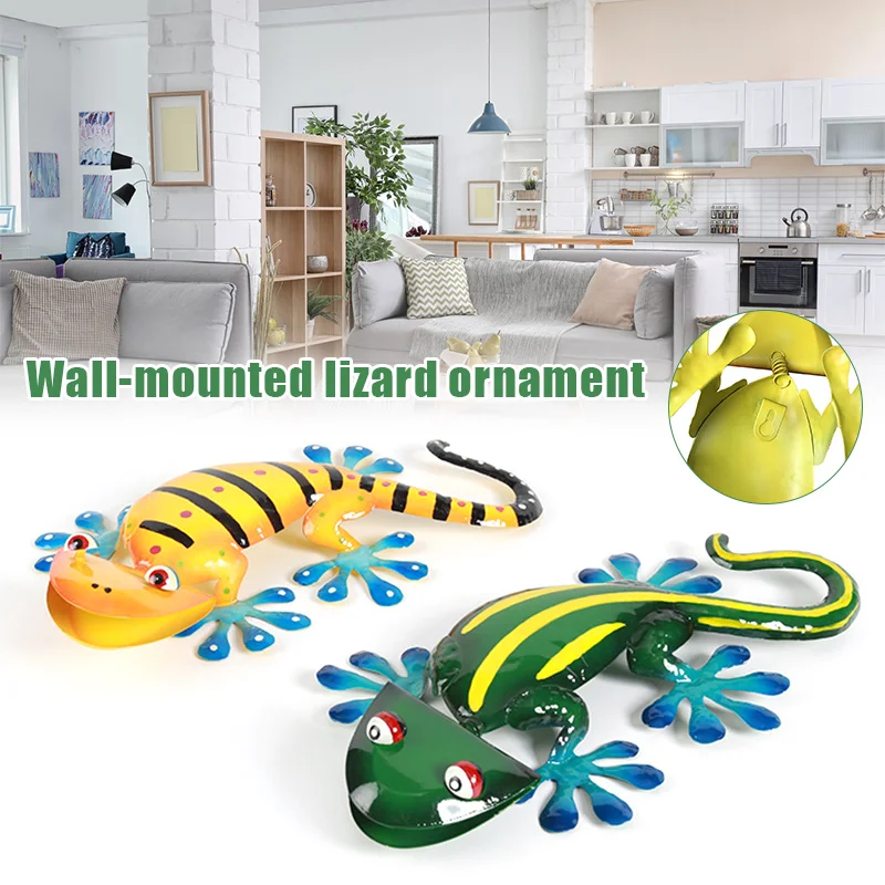 Металлическая Настенная картина Gecko с вращающейся головкой большая стена для