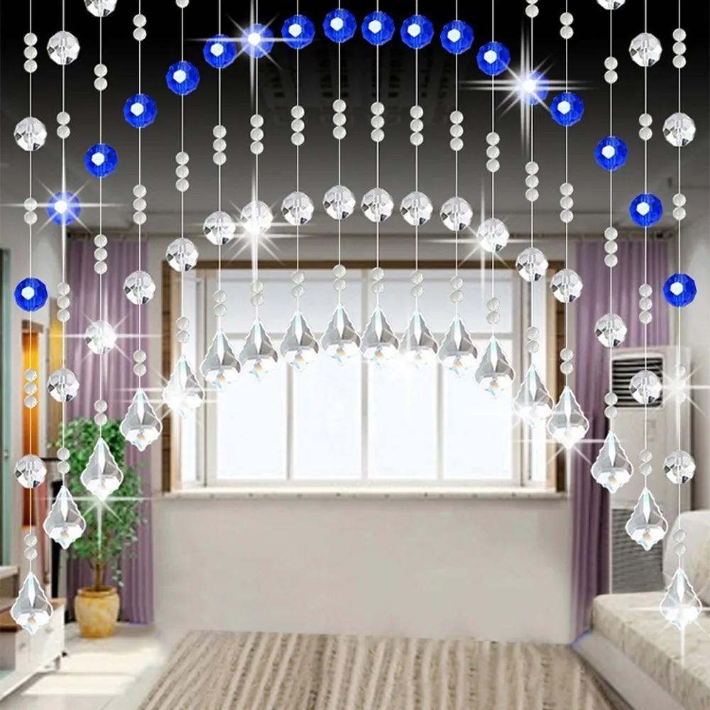Crystal Glass Bead Curtain Luxury Living Room Bedroom Window Door Wedding Decor | Дом и сад