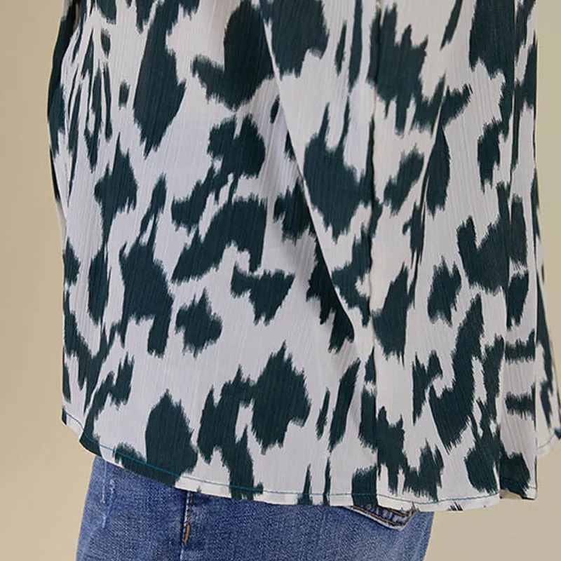 

Vintage Long Sleeve Leopard Print Women Blouse Shirts Plus Size 4XL Loose Summer Womens Blouses And Tops Roupa Feminina 2020 New