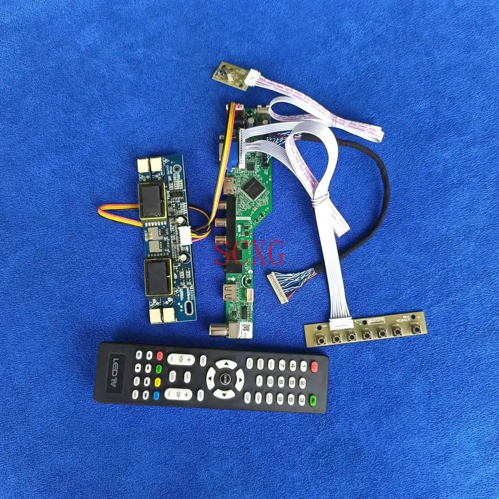

Плата драйвера контроллера ЖК-экрана LVDS, 20-Pin, 4 разъема CCFL, подходит для T150XG01/TM150XG 1024*768, Совместимость с HDMI, USB VGA, аналоговый сигнал KitAnalog