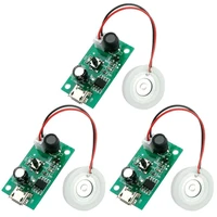 3pcs mist maker atomization plate with 5v usb humidifier module integrated circuit board driver with timing switch