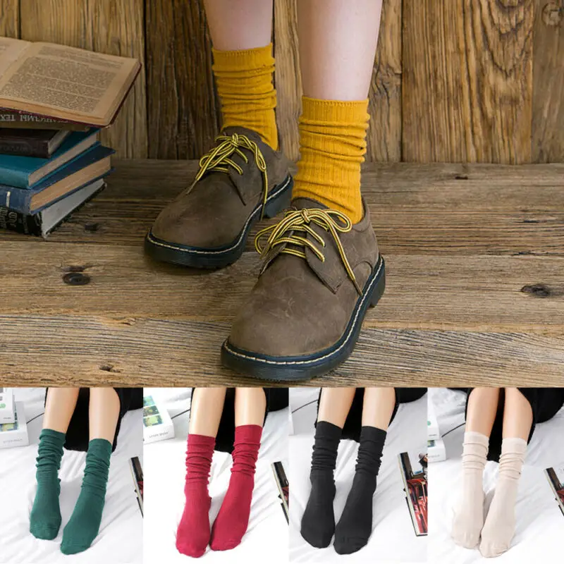 Женские свободные носки теплые хлопковые повседневные длинные Чулочные изделия