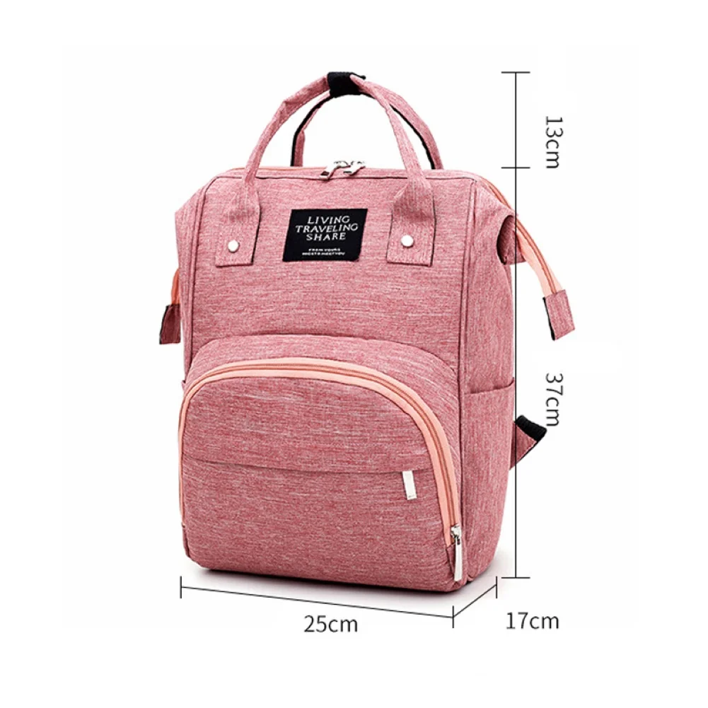 

Large Capacity Waterproof Travel Mommy Backpack Casual Baby Nursing Nappy Bag