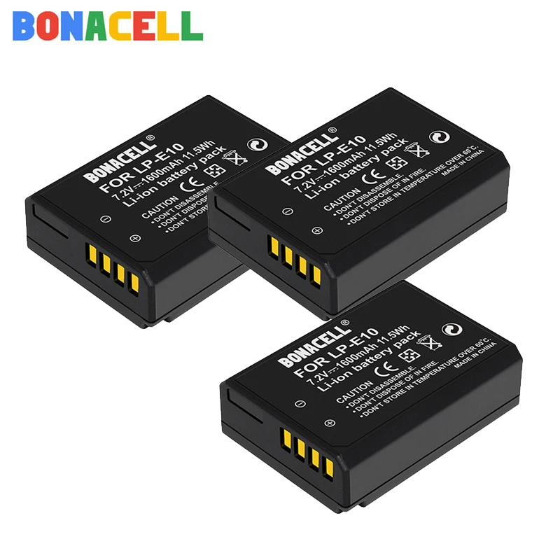 LP-E10 LP E10 Digital Camera Battery + Dual LCD Charger for Canon Rebel T3 T5 T6 Kiss X50 X70 EOS 1100D 1200D 1300D | Электроника