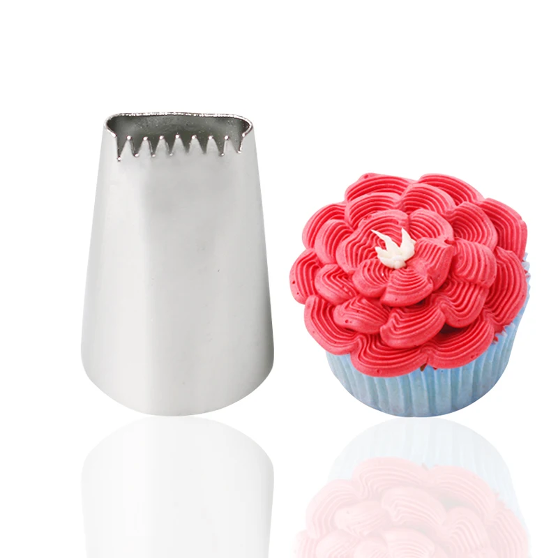 

Новый Набор насадок для выпечки из нержавеющей стали 1 шт., кондитерские насадки для украшения тортов, инструменты для выпечки