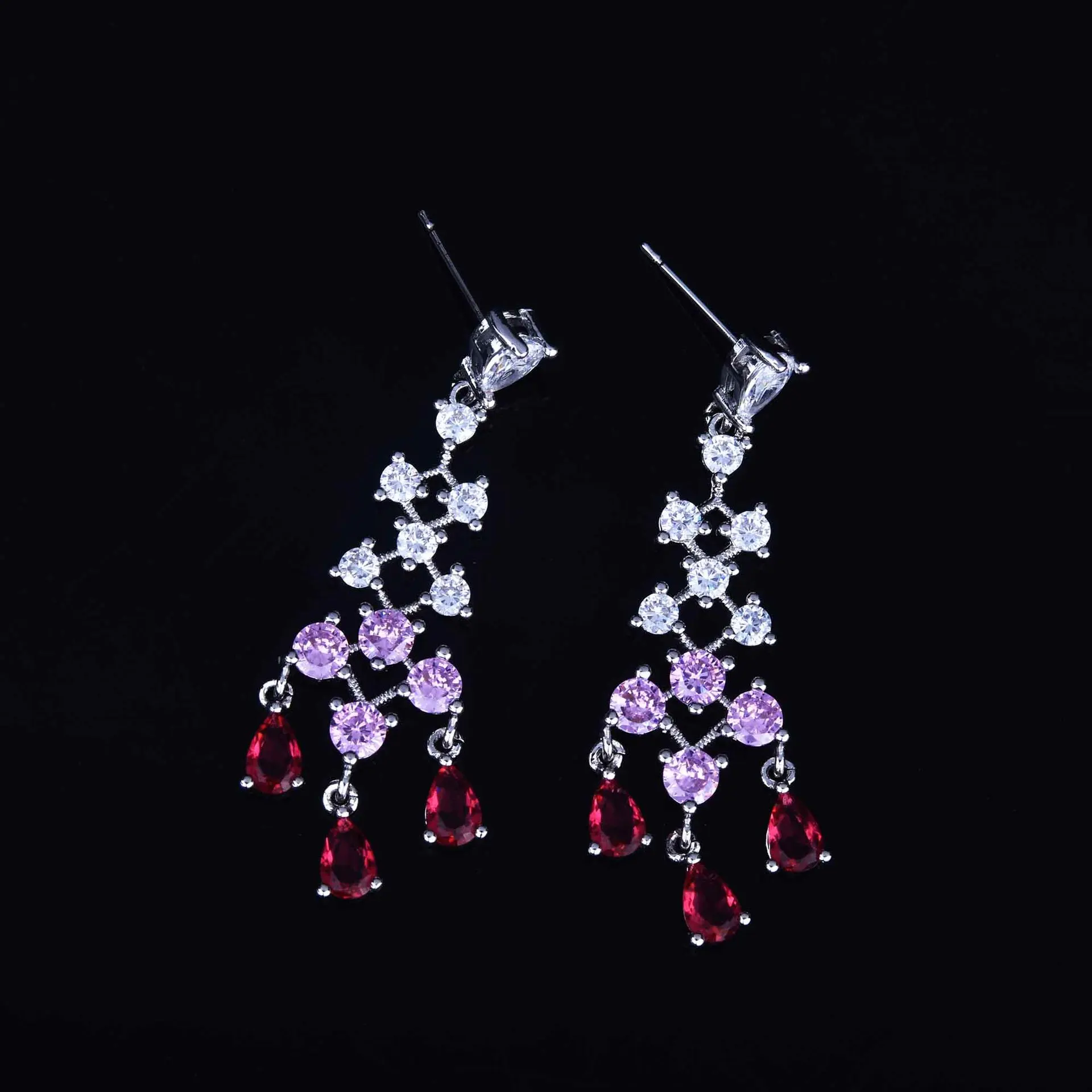 

Natural Red Ruby Bizuteria Drop Earring for Women Genuine 925 Sterling Silver Red Topaz Aros Mujer Oreja Gemstone Garnet Earring