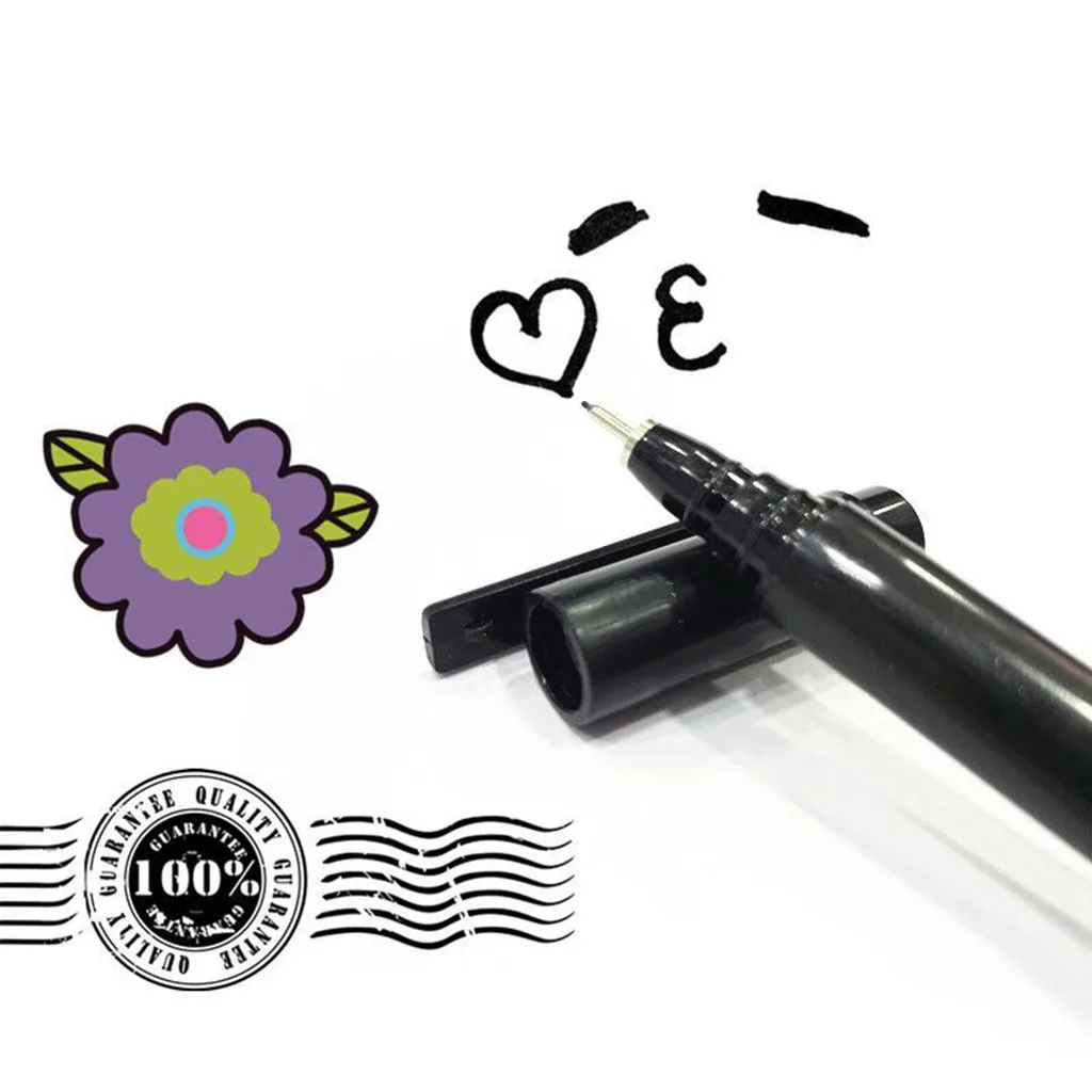 1 шт. черный Гвоздь граффити ручка для росписи лаком ногтей УФ гель Полировка
