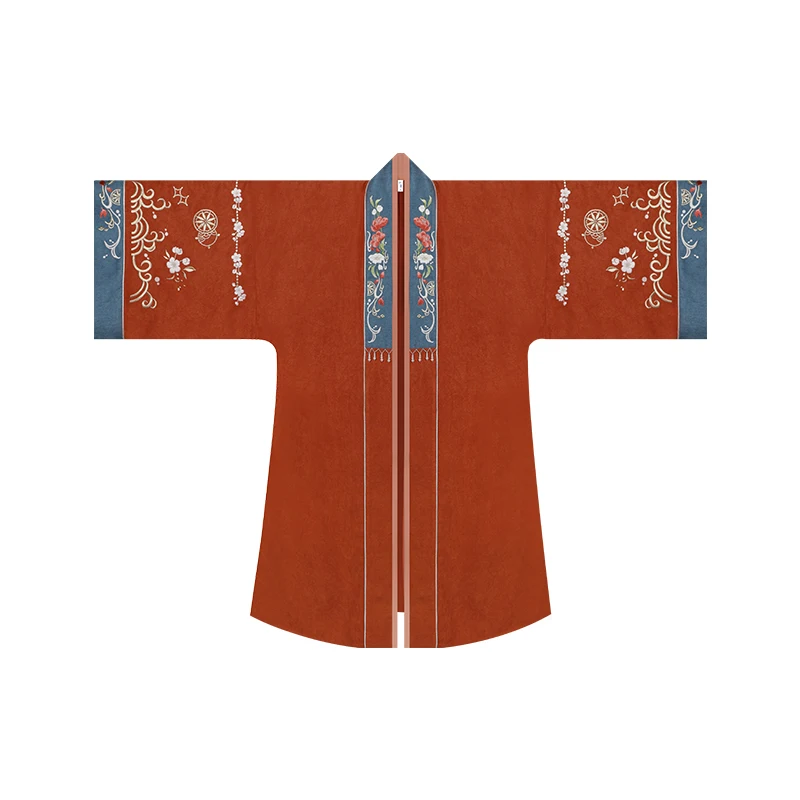 

Chinese Style Spring Hanfu Women's Double-breasted Gown Top Pleated Skirt Original and Improved Hanfu