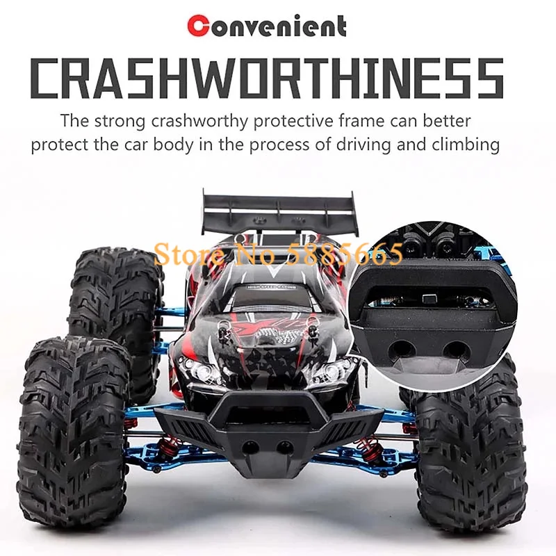 Professional 80KM/H Alloy Frame RC Brushless Car 4WD Buggy High Speed Independent Suspension 200M Brake 1:10 Cars For Adults | Игрушки и