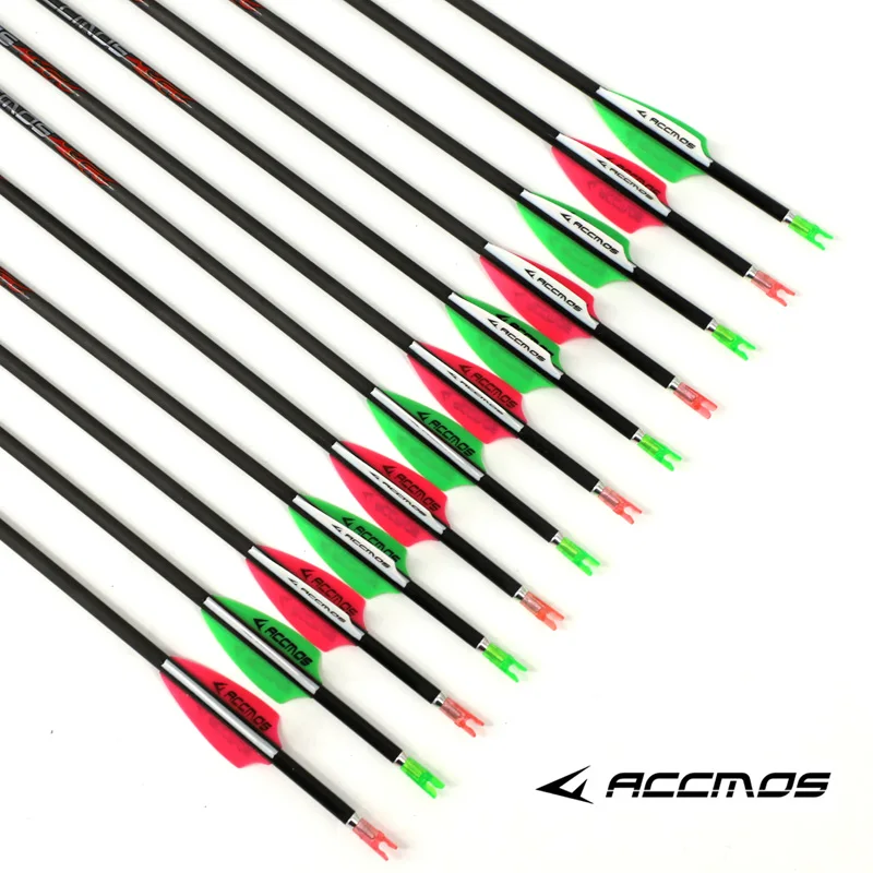 

12pc Pure Carbon Arrow Spine 300 350 400 500 600 700 800 900 1000 1100/1300/1500/1800 Archery ID 4.2 mm For bow Shooting hunting