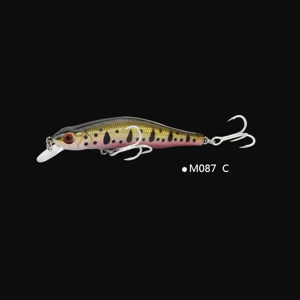 M087 - C 90 мм 9,5 г Minnow приманки для ловли рыбы, высокое качество рыбы, твердая блесна центр тяжести переключения длинный выстрел магнит заброса приманки с системой зима - Цвет: M087 - C